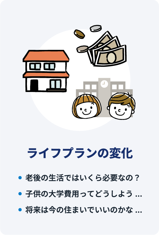 ライフプランの変化
